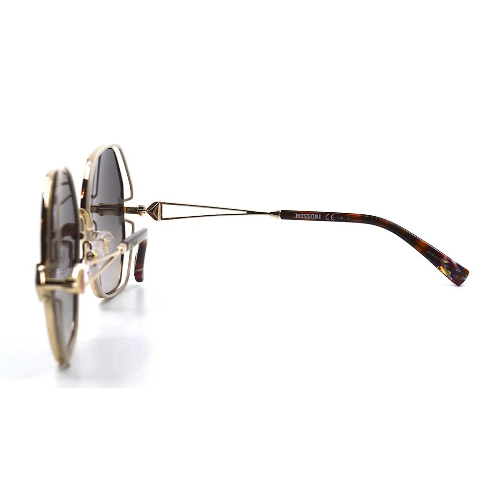 MISSONI MIS 0075/S Y3R GOLD IVORY BROWN GRADIENT AUTHENTIC SUNGLASSES - Picture 10 of 13
